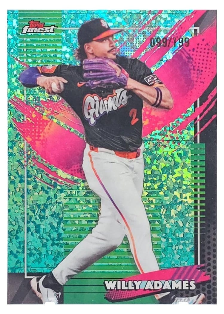 2026 Topps Finest Willy Adames Aqua Mini Diamond Refractor #270 card