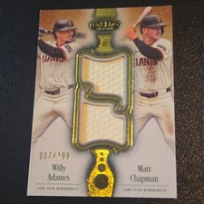 2026 Topps Tier One Dual Player Relics Willy Adames #DPR-AC card