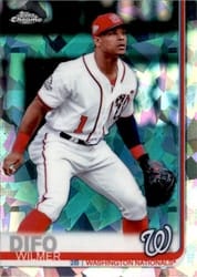 2019 Topps Chrome Sapphire Edition Base Set Wilmer Difo #342 card