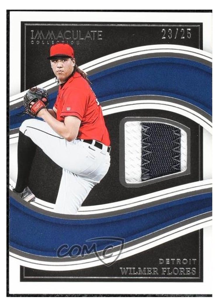 2023 Panini Immaculate Collection Black Materials Prime Wilmer Flores #IBMP-WF card