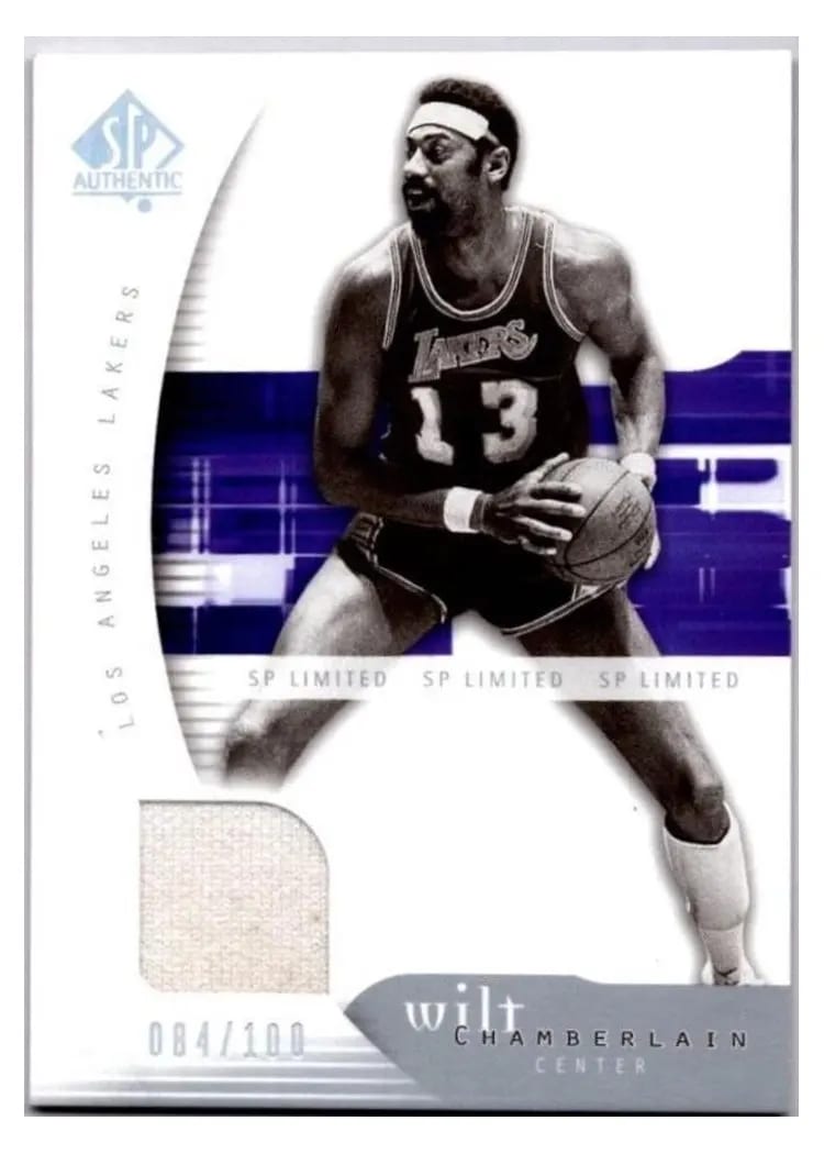 2005 SP Authentic Wilt Chamberlain Limited Warm Ups #39 card