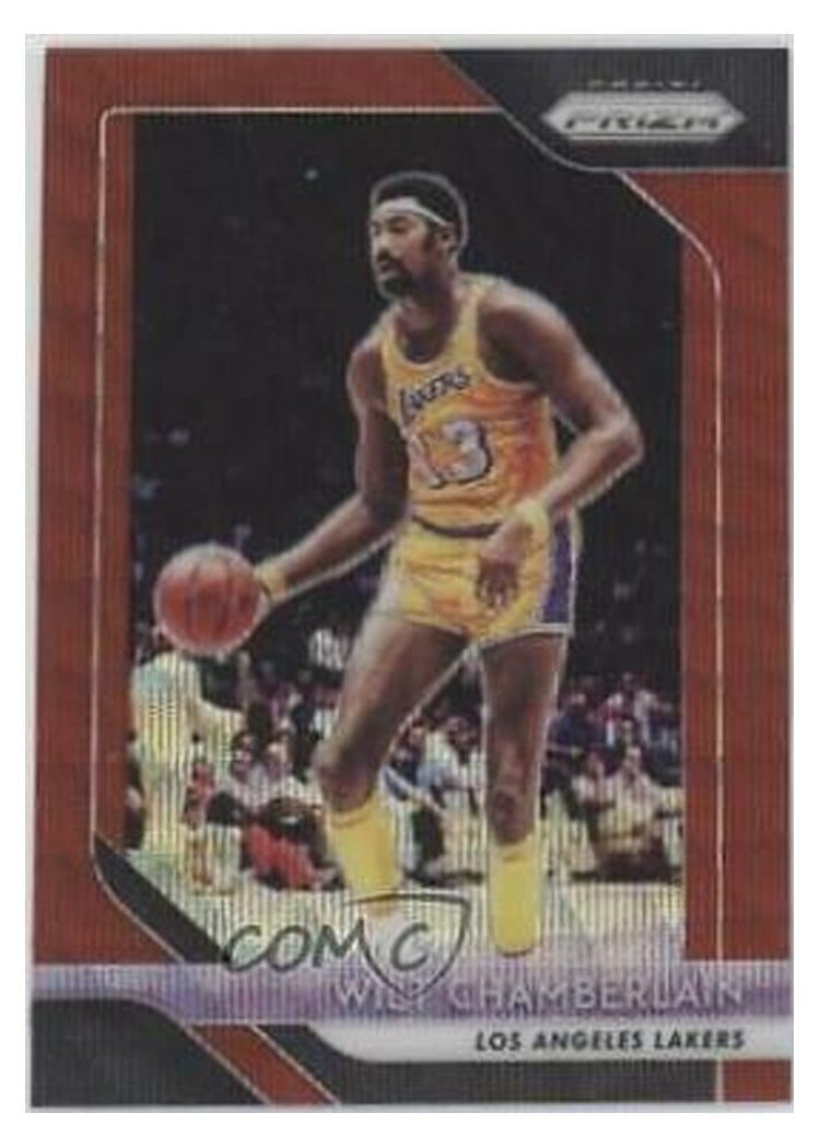 2018-19 Panini Prizm Base Set Wilt Chamberlain #205 card