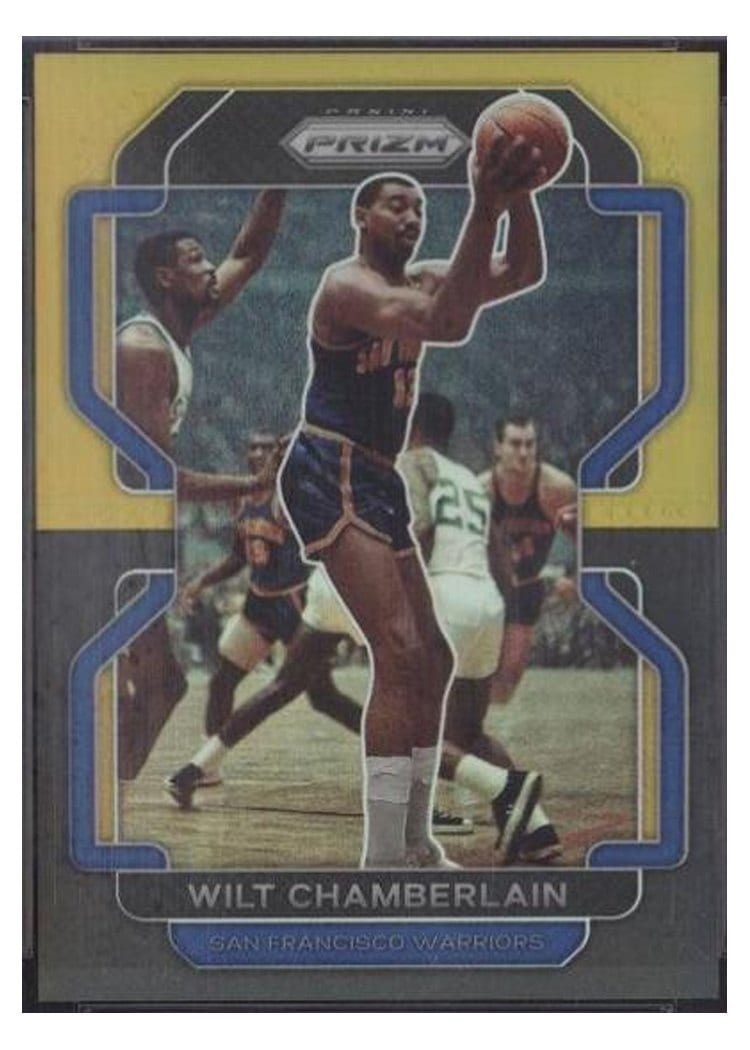 2021-22 Panini Prizm Base Set Wilt Chamberlain #260 card