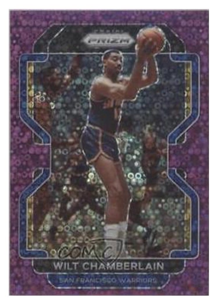 2021-22 Panini Prizm Base Set Wilt Chamberlain #260 card