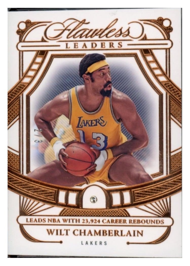 2023-24 Panini Flawless Flawless Leaders Wilt Chamberlain #165 card