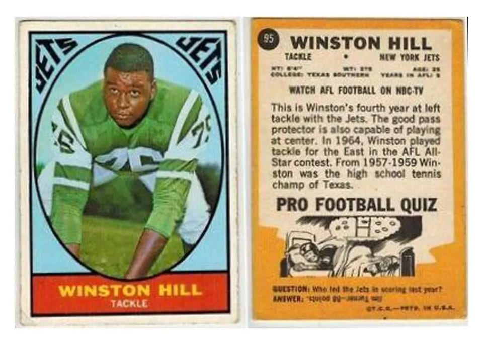 1967 Topps Winston Hill #95 card