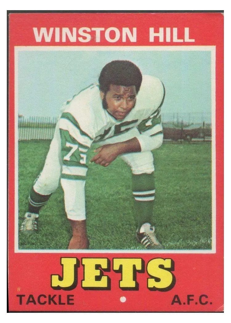 1974 Wonder Bread Winston Hill #10 card
