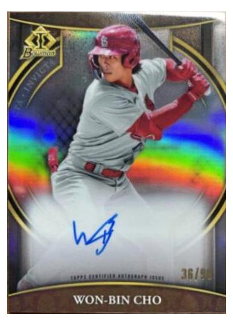 2023 Bowman Chrome Invicta Autographs Won-Bin Cho #BIVA-WC card