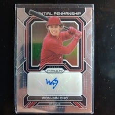2023 Panini Prizm Potential Penmanship Won-Bin Cho #PP-WC card