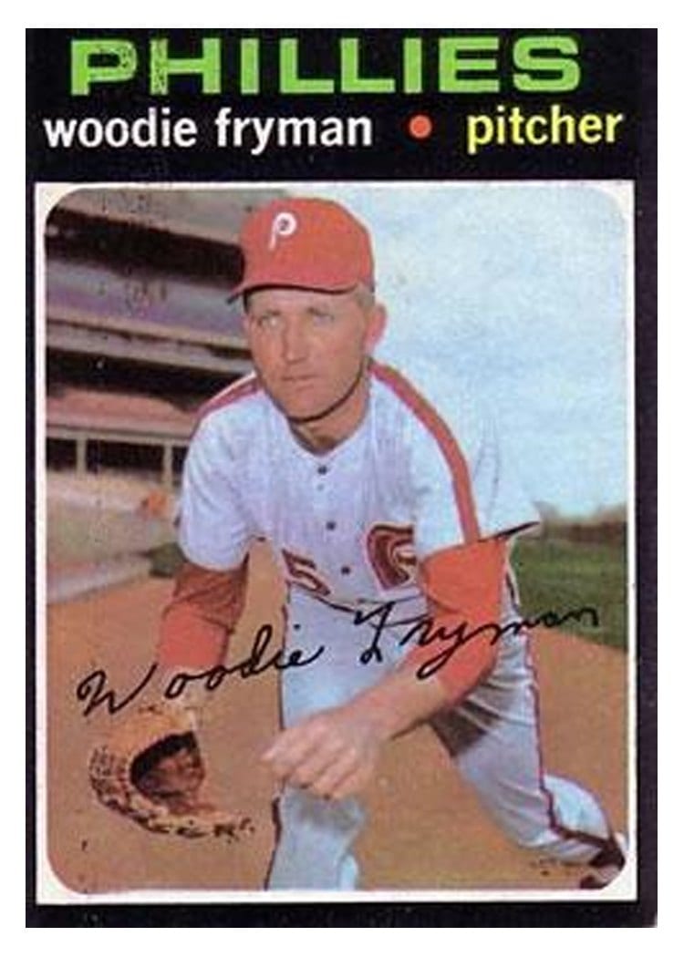 1971 Topps Woodie Fryman #414 card