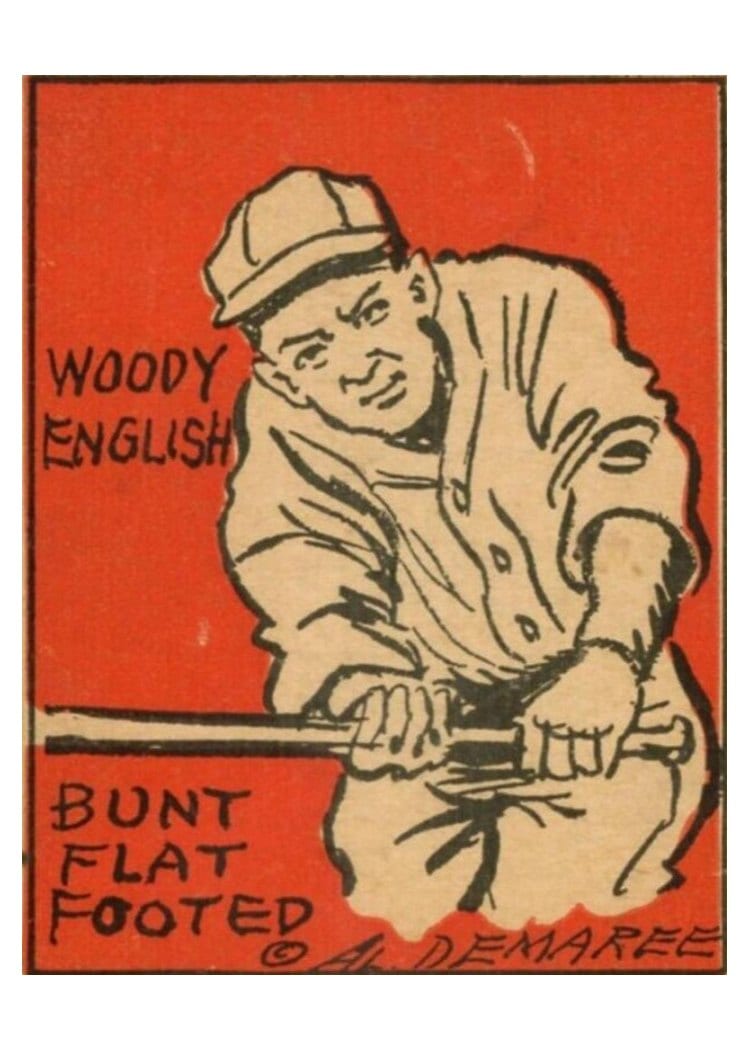1935 Schutter Johnson Woody English #18 card