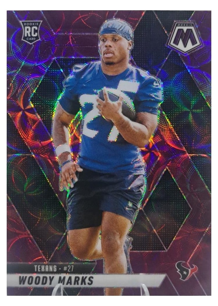 2025 Panini Mosaic Base Set Woody Marks #395 card
