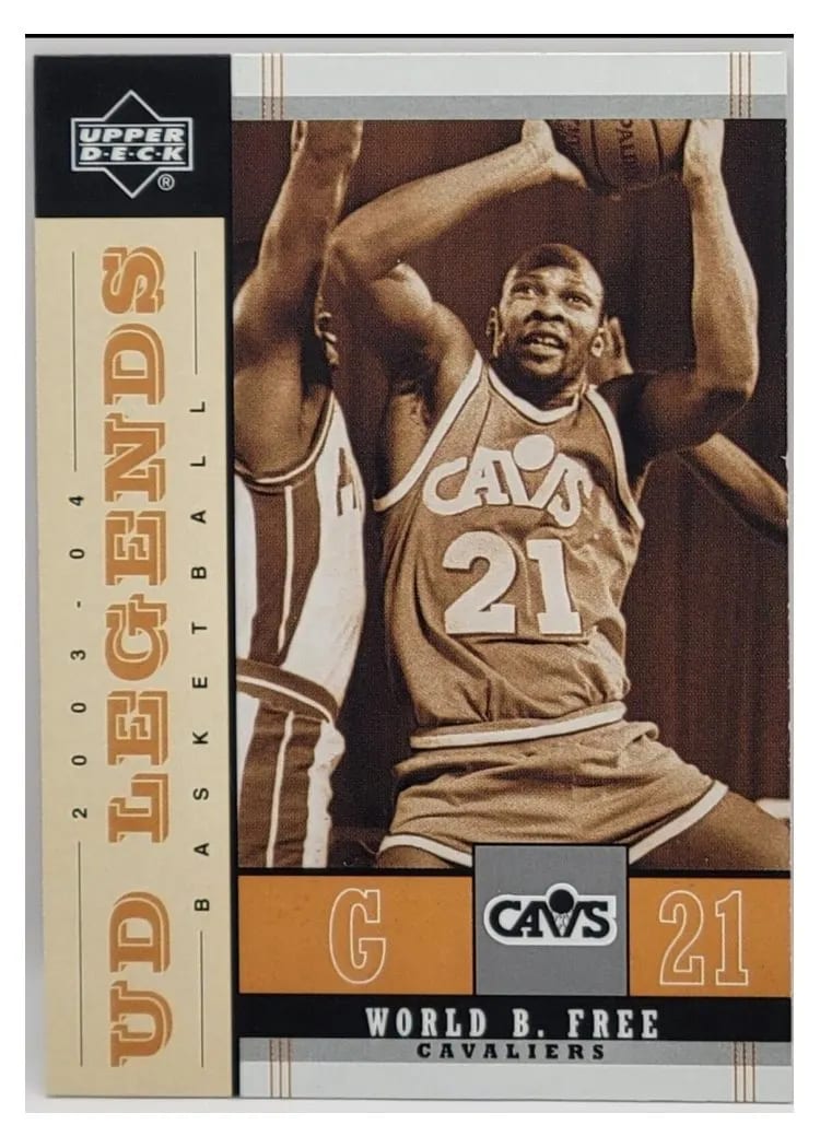 2003 Upper Deck Legends Throwback World B. Free #18 card