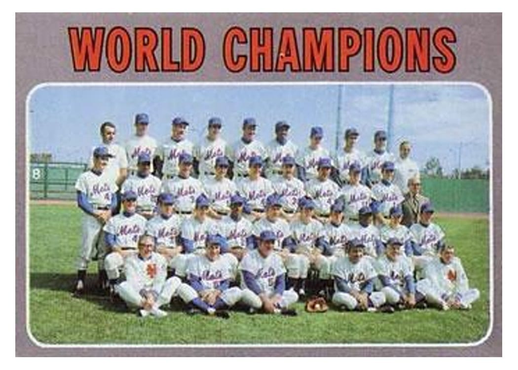 1970 Topps World Champions Mets Team #1 card
