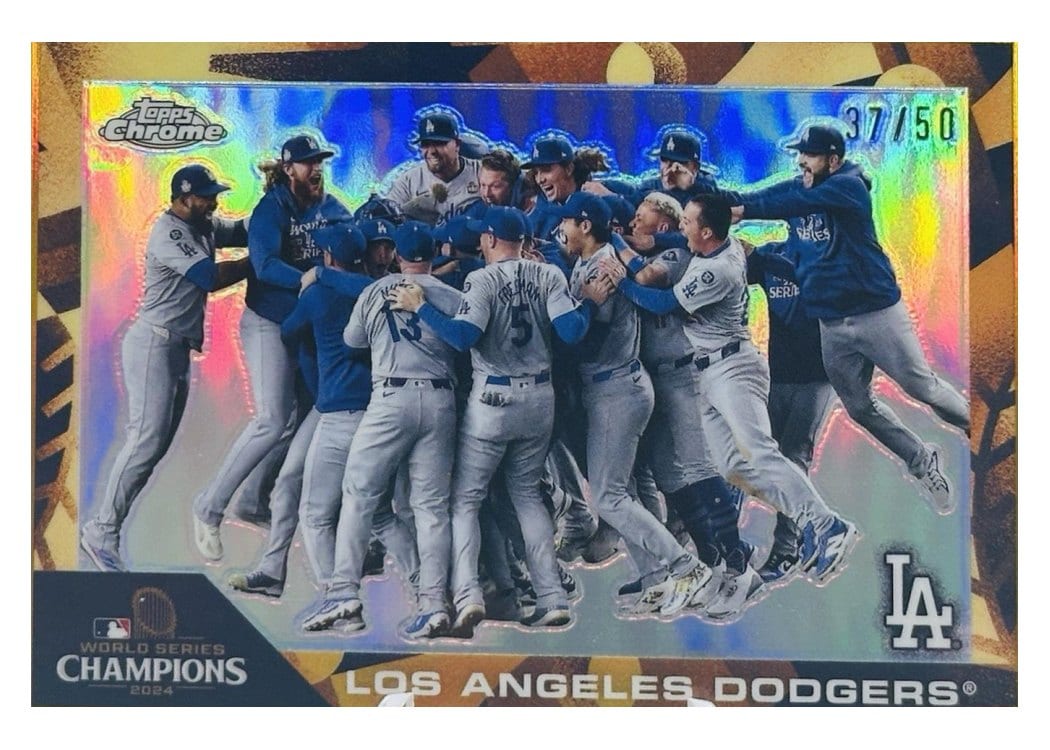 2025 Topps Chrome 2024 World Series Champion Refractor World Series Champions #CHAMP-16 card