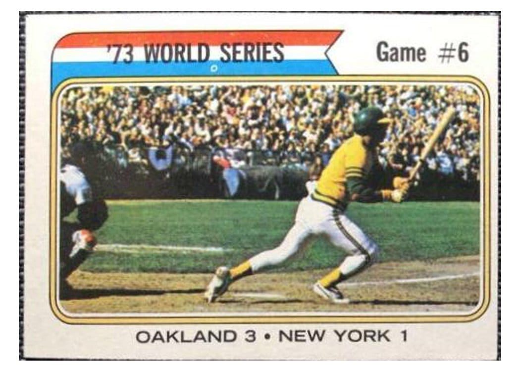 1974 Topps World Series Game 6 #477 card