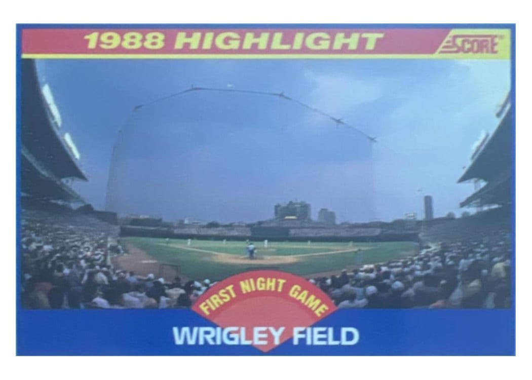 1989 Score Wrigley Field #652 card