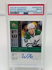 2022-23 SP Authentic 2002-03 Retro - Autographed Future Watch Wyatt Johnston #RFWA2-WJ card