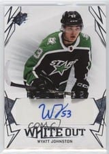 2022-23 SPx White Out Rookie Autos Wyatt Johnston #WOR-WJ card