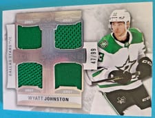 2022-23 Upper Deck The Cup Foundations Quad Jersey Wyatt Johnston #F-WJ card