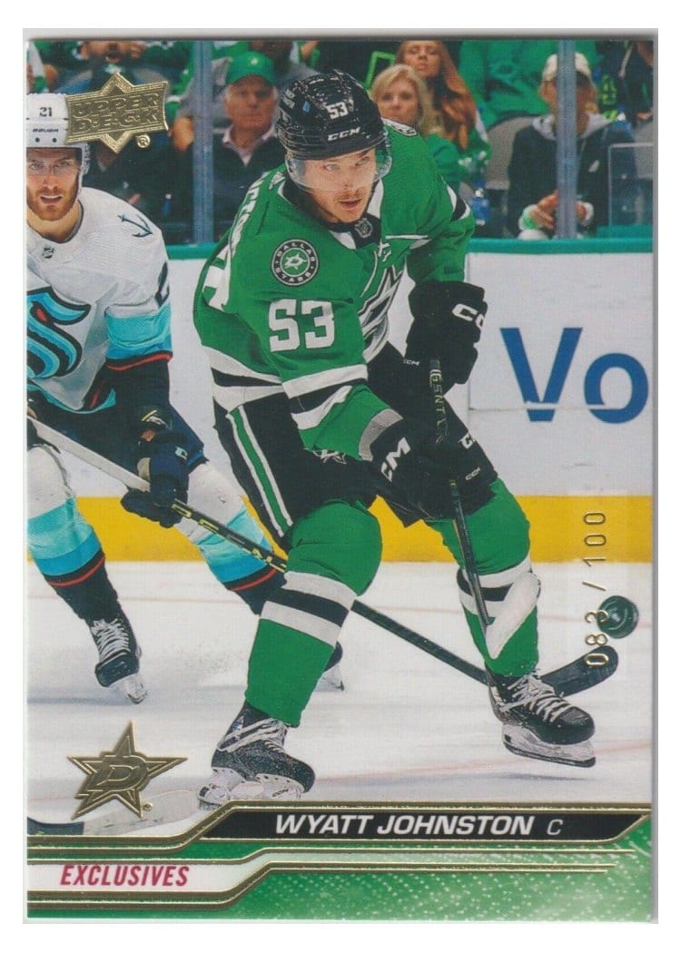 2023-24 Upper Deck Base Set Wyatt Johnston #308 card