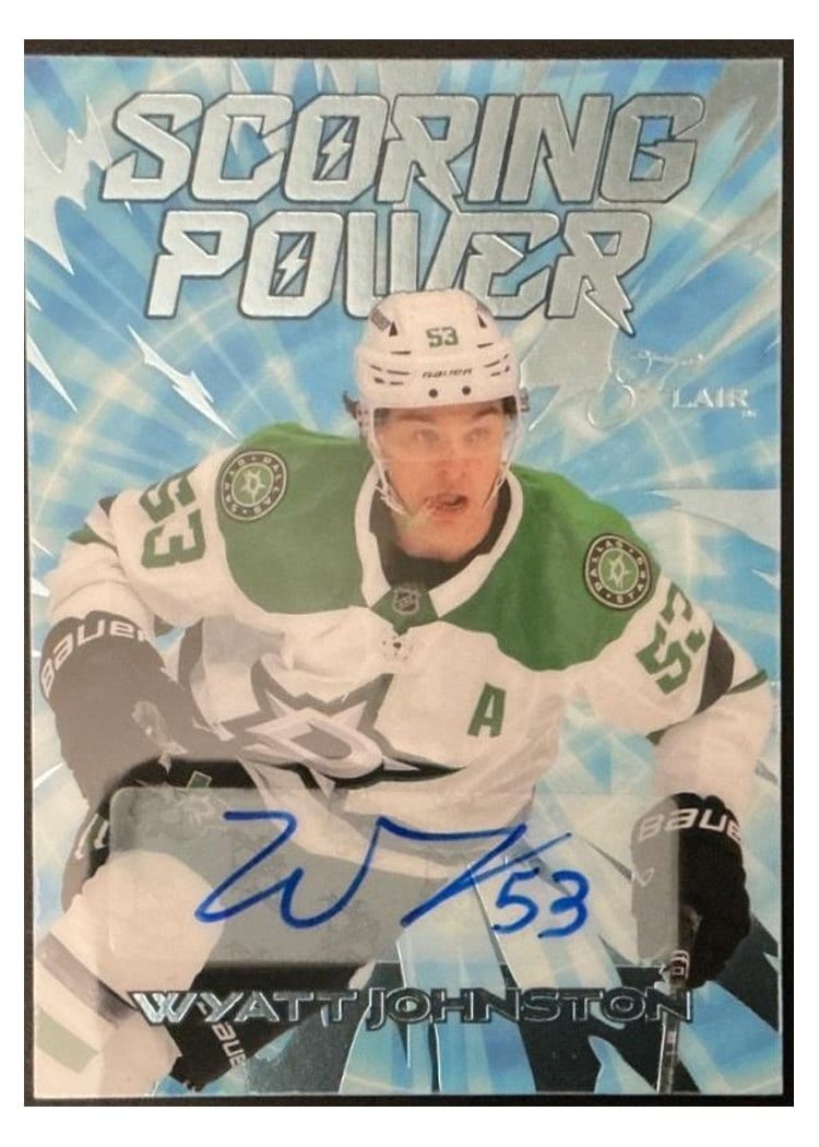 2025-26 Flair Scoring Power Autographs Wyatt Johnston #SP-10 card