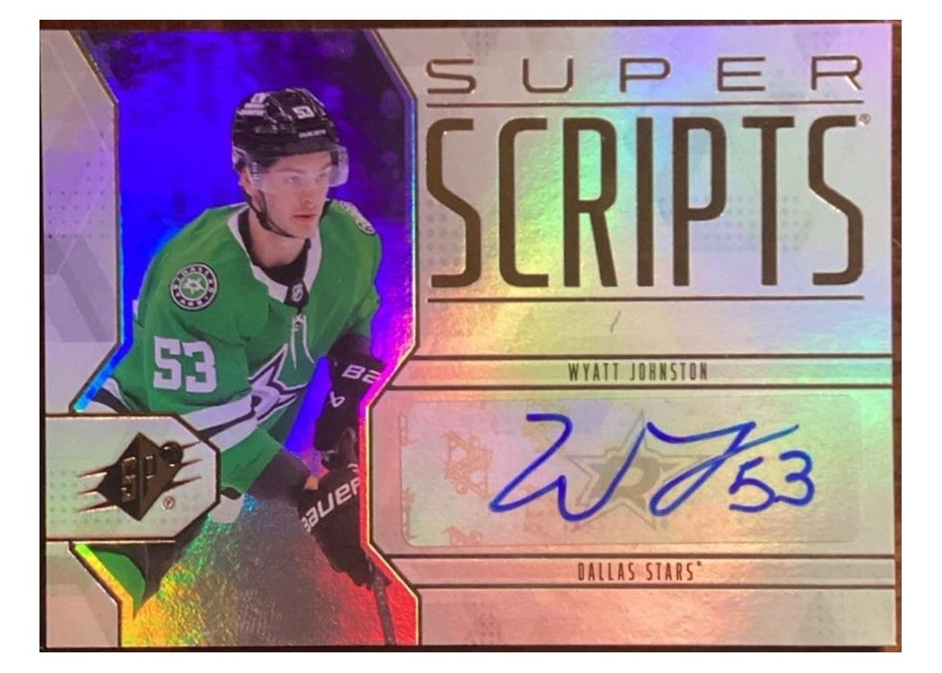 2025-26 SPx SuperScripts Wyatt Johnston #SS-WJ card