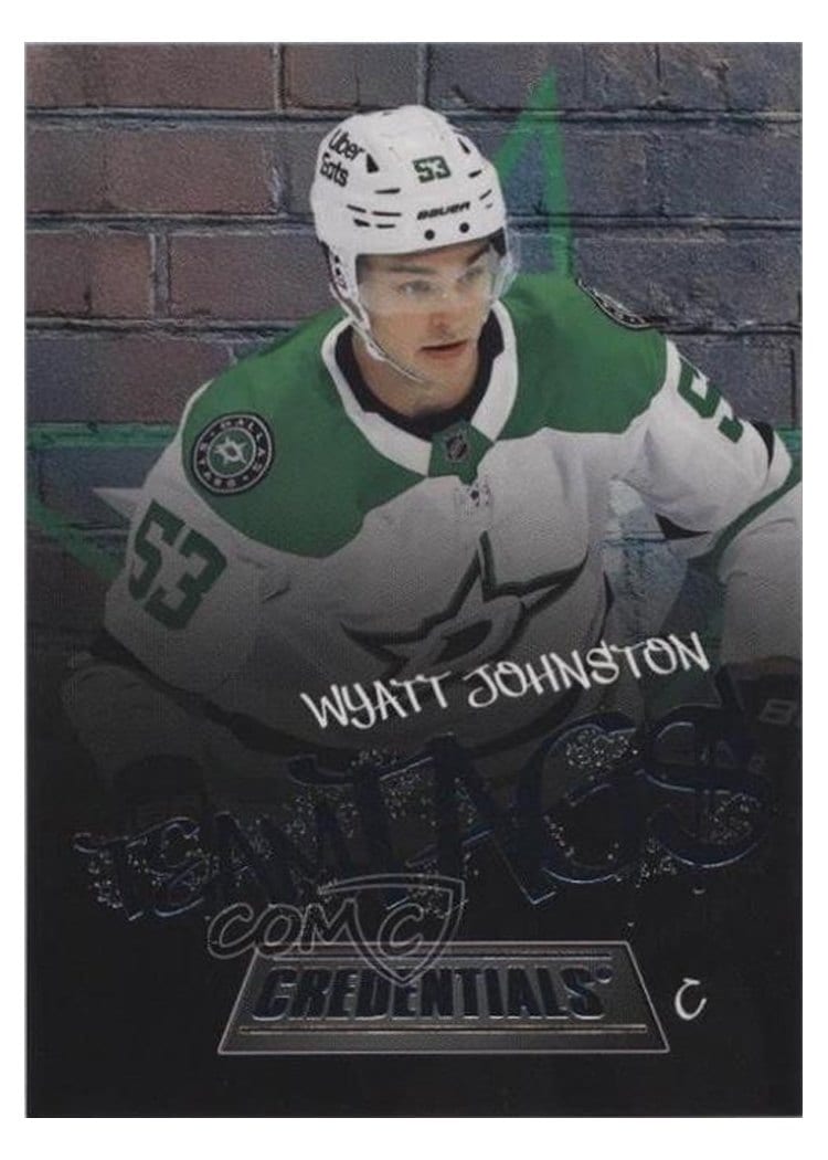2025-26 Upper Deck Credentials Team Tags Wyatt Johnston #TT-7 card