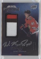2021-22 SPx UD Black Lustrous Rookie Autograph Patch Wyatt Kalynuk #LRPA-WK card