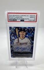 2024 Bowman Chrome Sapphire Edition Selections Autographs Wyatt Langford #SSA-WL card
