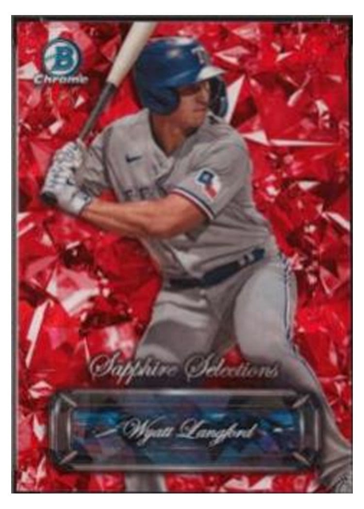 2024 Bowman Chrome Sapphire Edition Selections Wyatt Langford #SS-5 card