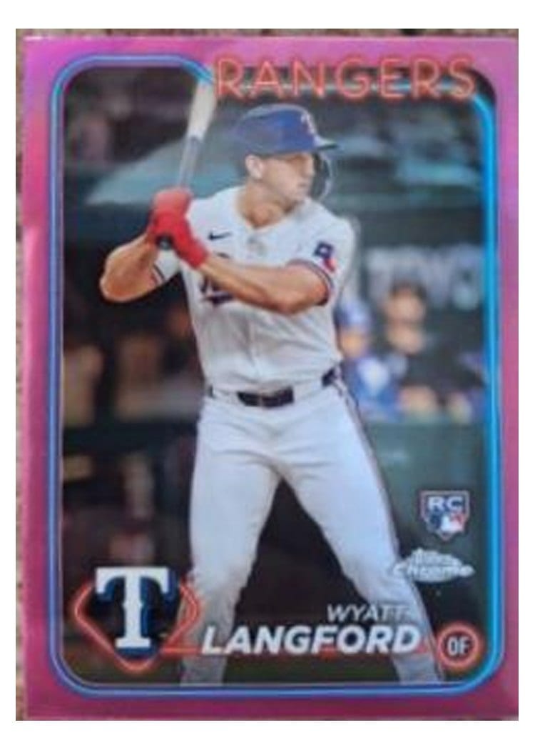 2024 Topps Chrome Base Set Wyatt Langford #122 card