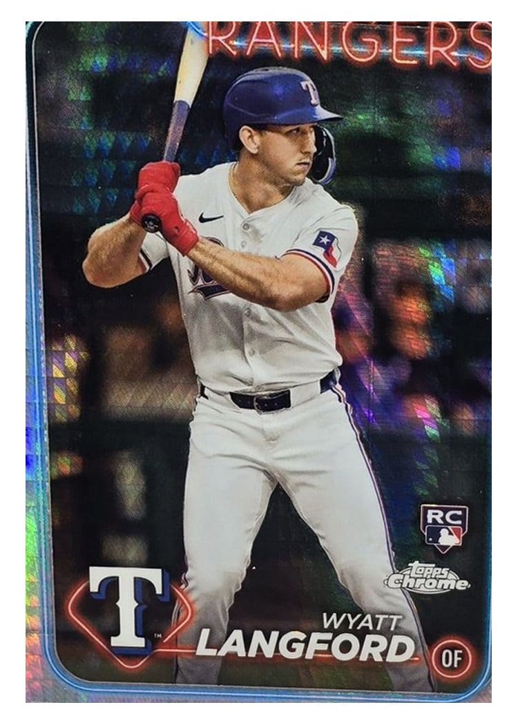 2024 Topps Chrome Base Set Wyatt Langford #122 card