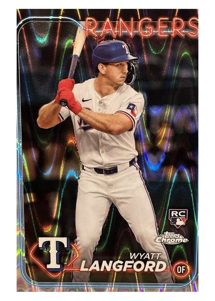 2024 Topps Chrome Base Set Wyatt Langford #122 card