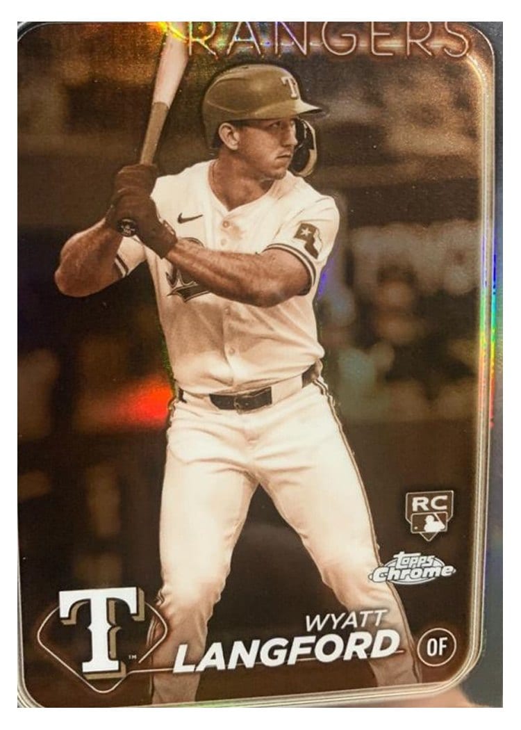 2024 Topps Chrome Base Set Wyatt Langford #122 card