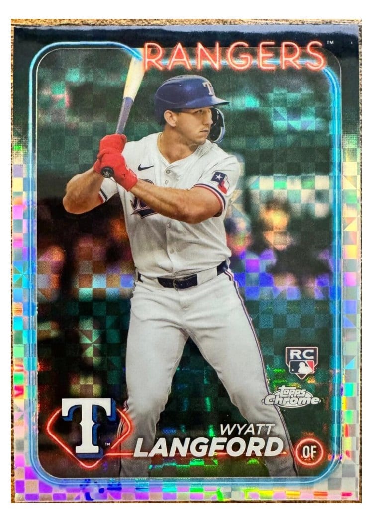 2024 Topps Chrome Base Set Wyatt Langford #122 card