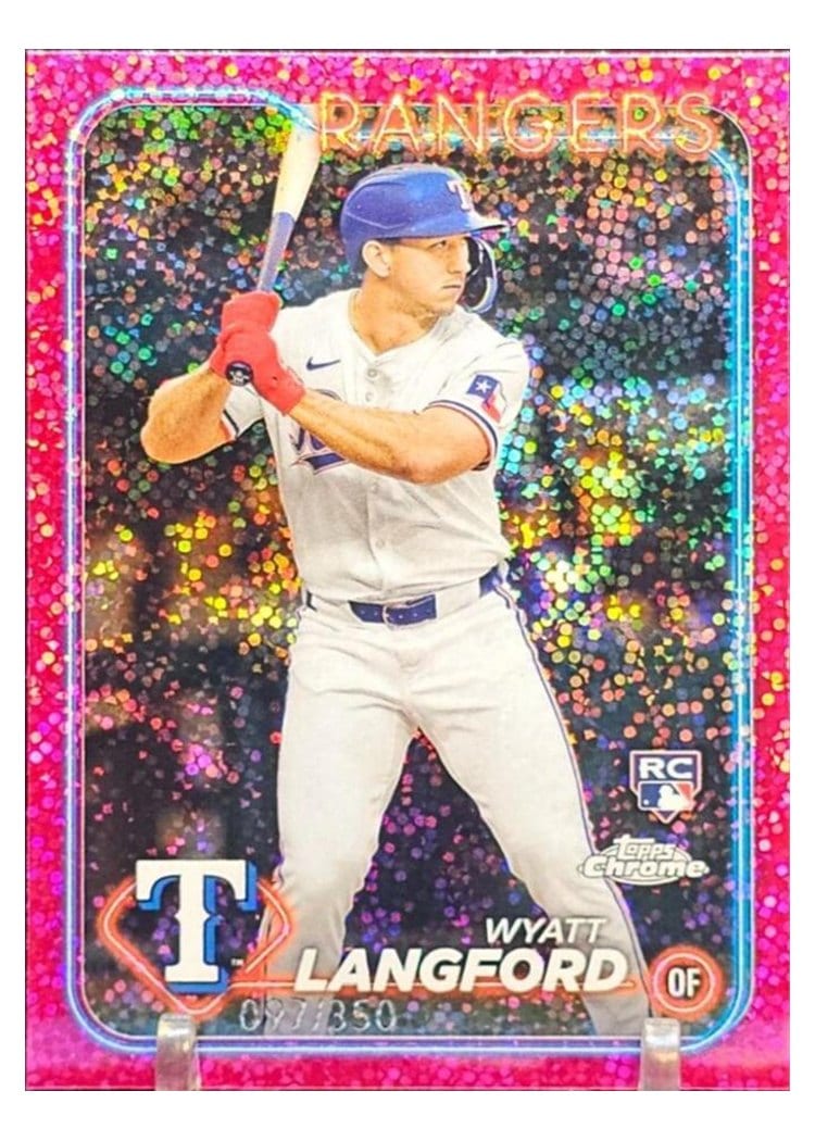 2024 Topps Chrome Base Set Wyatt Langford #122 card