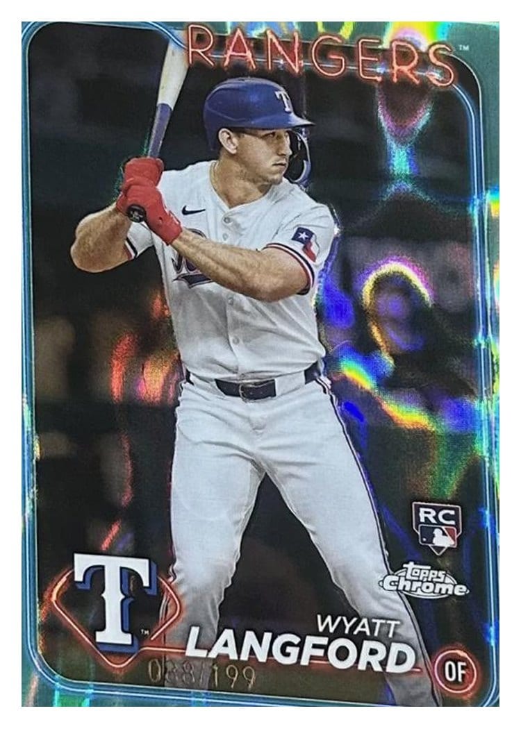 2024 Topps Chrome Base Set Wyatt Langford #122 card