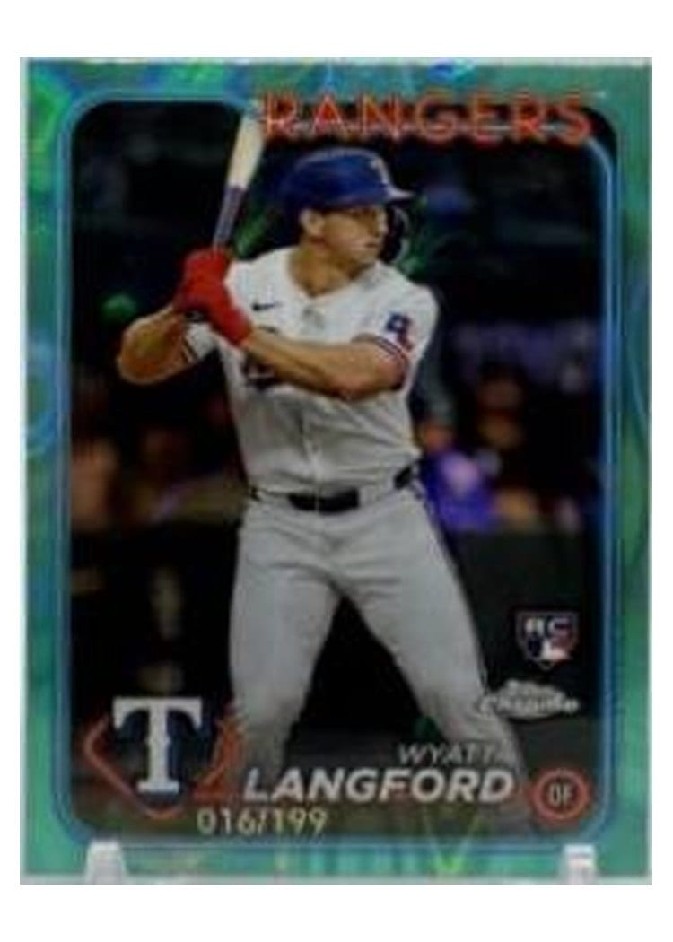 2024 Topps Chrome Base Set Wyatt Langford #122 card