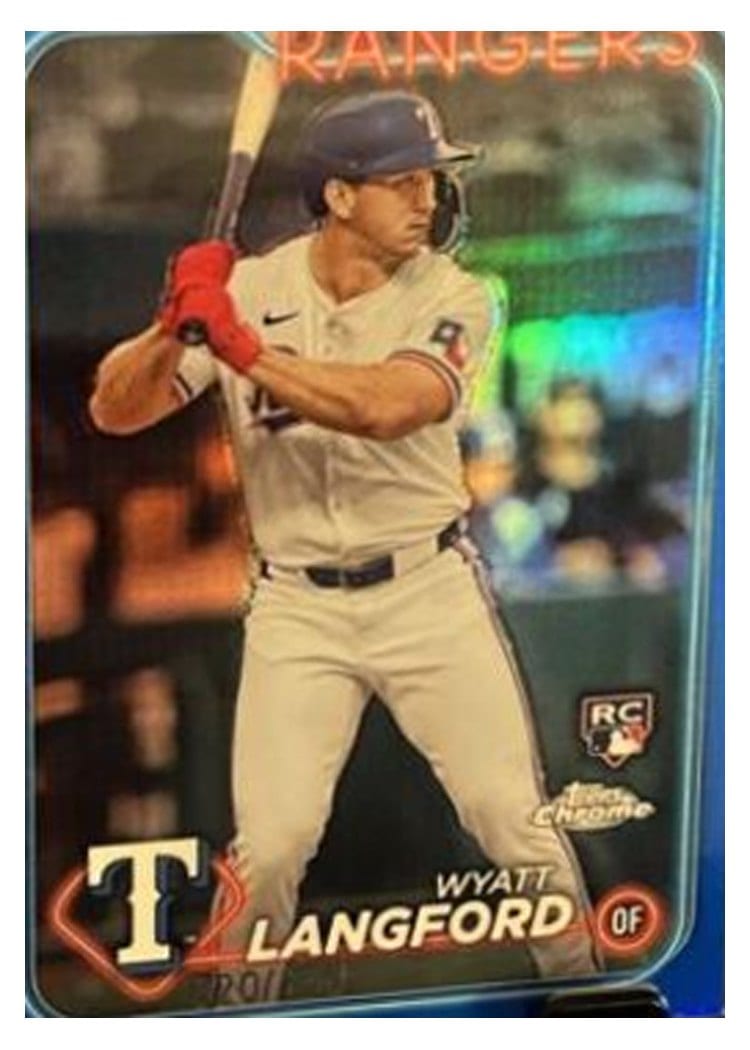 2024 Topps Chrome Base Set Wyatt Langford #122 card