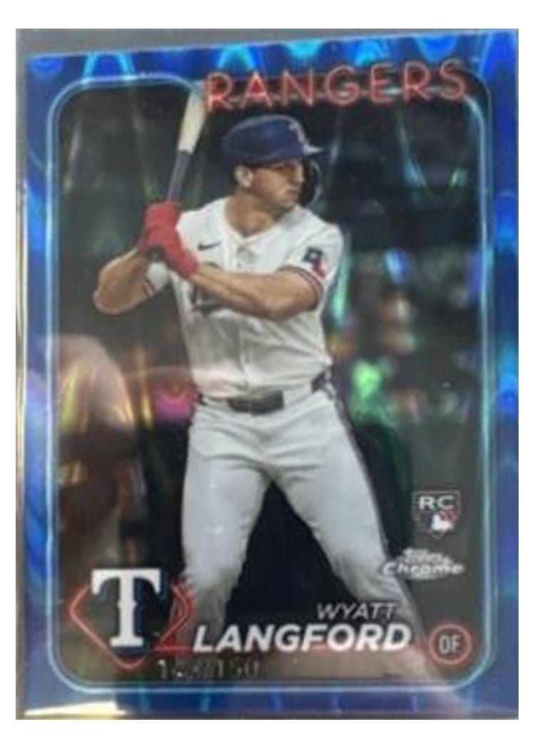 2024 Topps Chrome Base Set Wyatt Langford #122 card