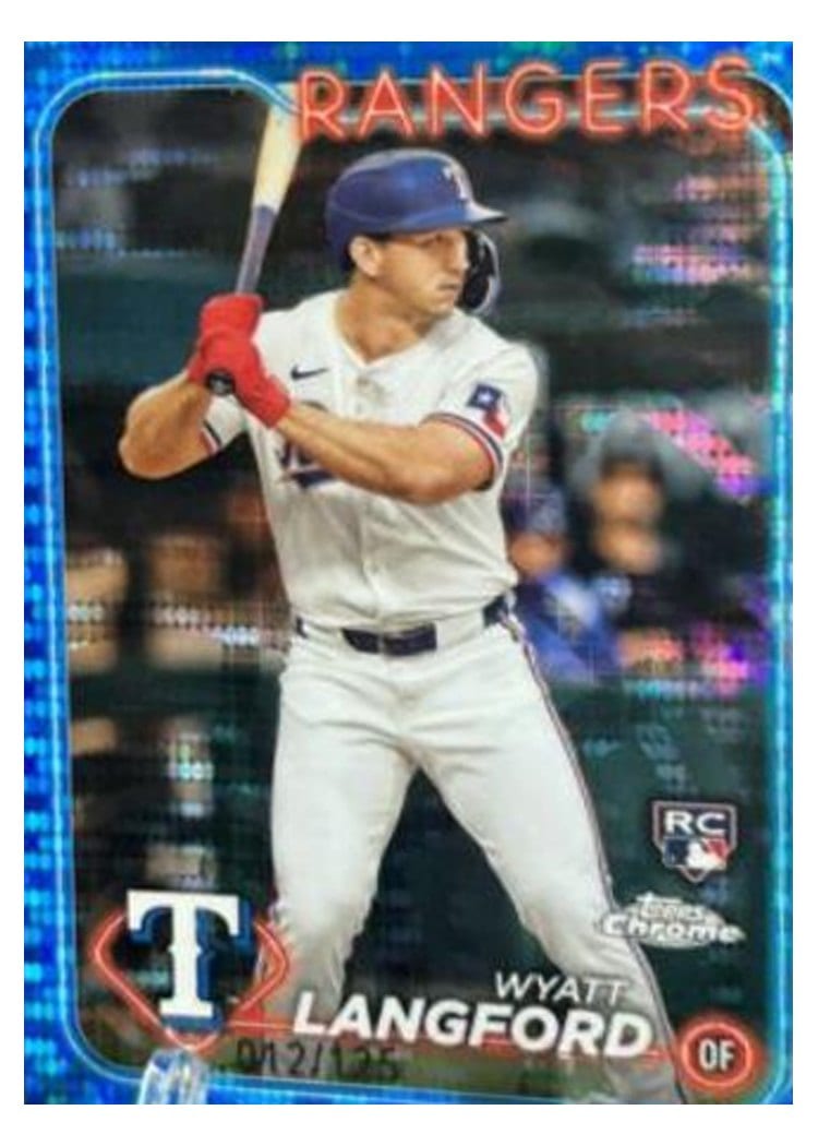 2024 Topps Chrome Base Set Wyatt Langford #122 card