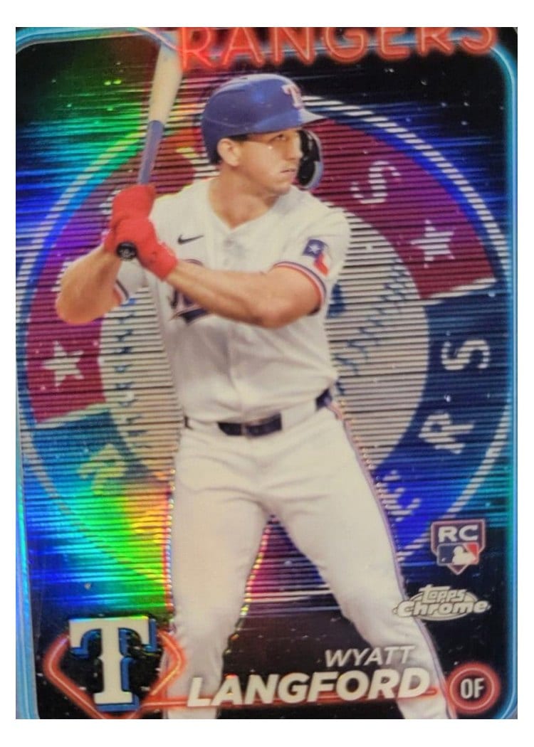 2024 Topps Chrome Base Set Wyatt Langford #122 card