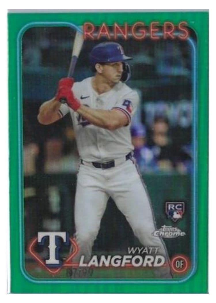 2024 Topps Chrome Base Set Wyatt Langford #122 card
