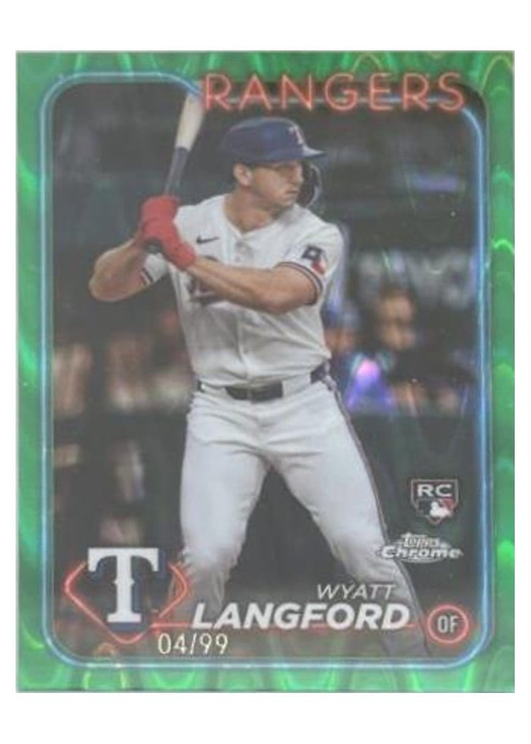 2024 Topps Chrome Base Set Wyatt Langford #122 card