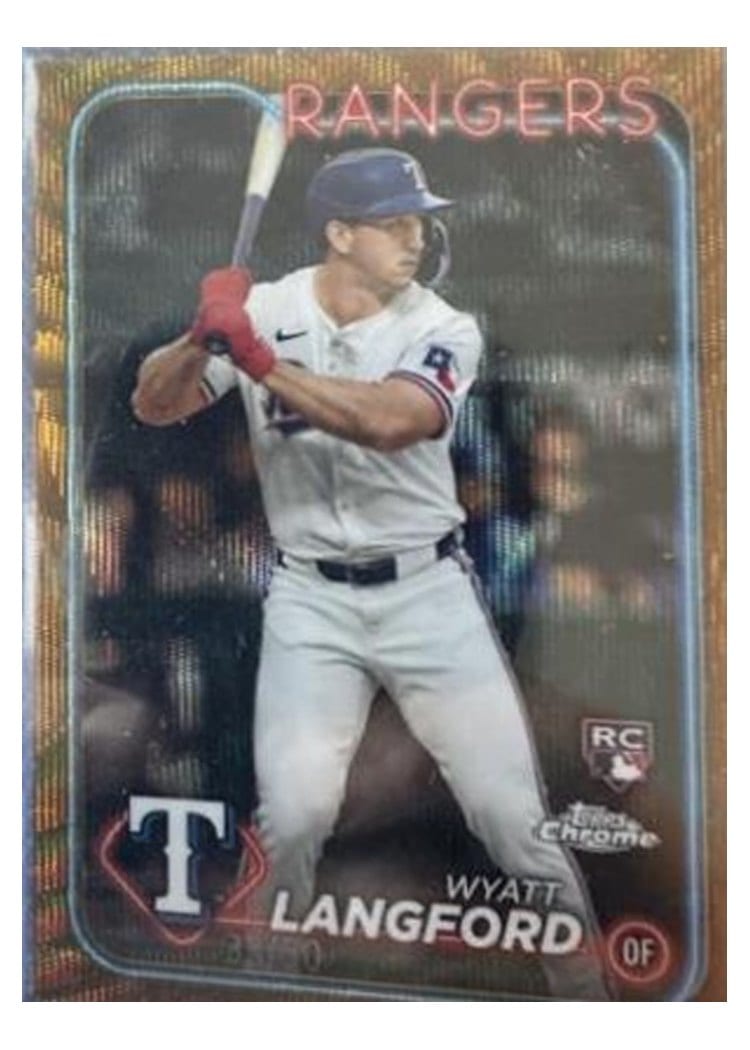 2024 Topps Chrome Base Set Wyatt Langford #122 card