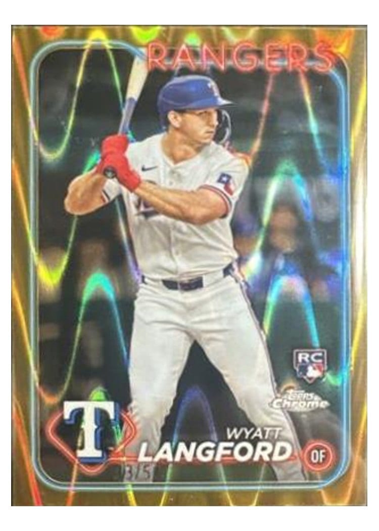 2024 Topps Chrome Base Set Wyatt Langford #122 card