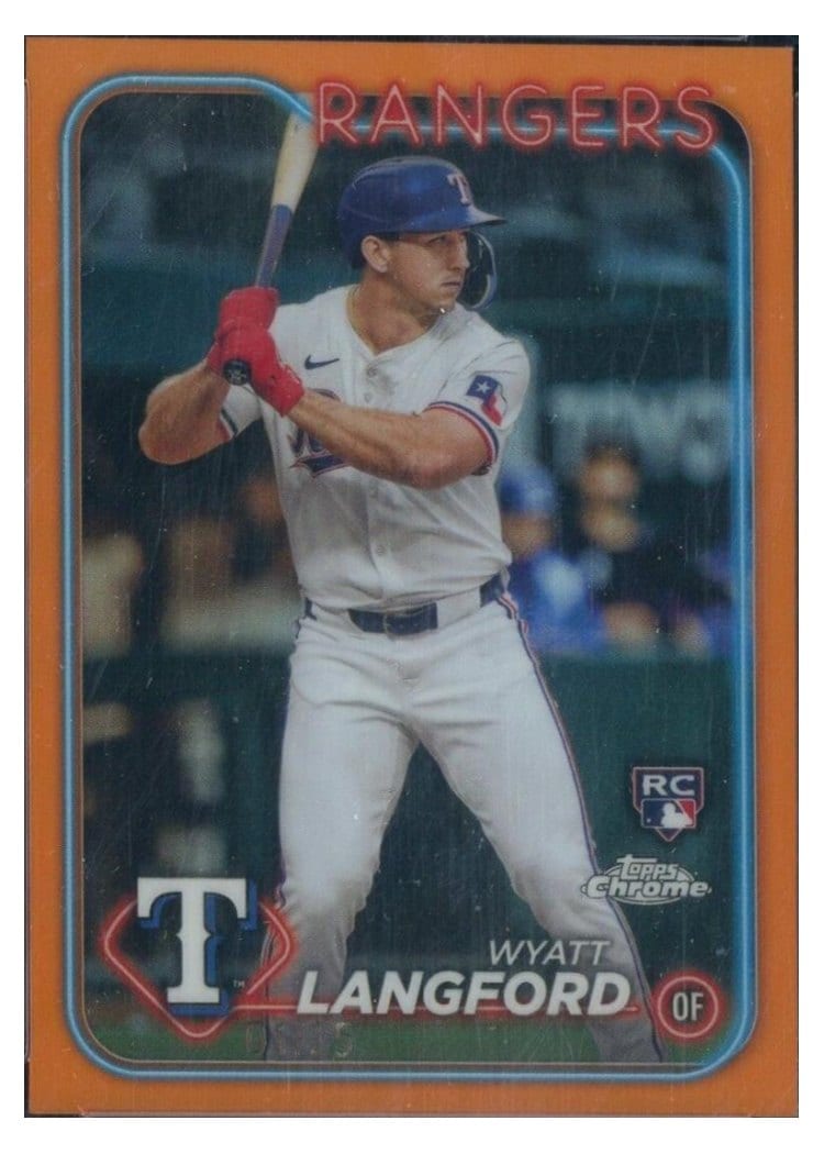 2024 Topps Chrome Base Set Wyatt Langford #122 card