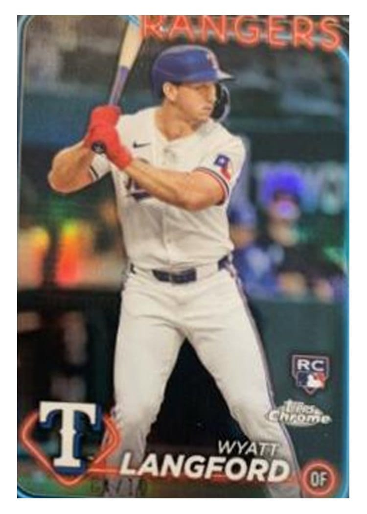 2024 Topps Chrome Base Set Wyatt Langford #122 card