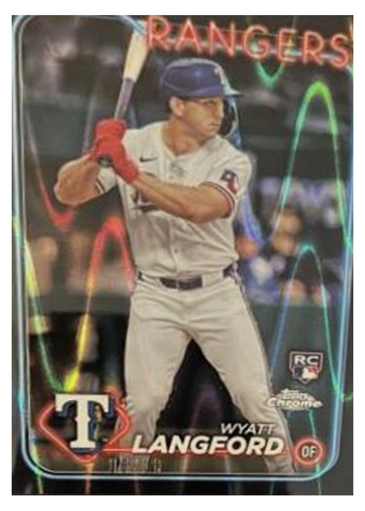 2024 Topps Chrome Base Set Wyatt Langford #122 card